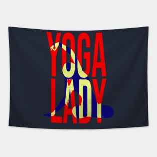 Yoga Lady - T shirt for Yoga Life Tapestry