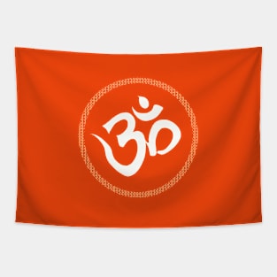 Spiritual Om Yoga Meditation Symbol Tapestry