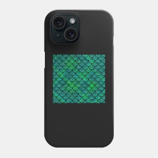 Sparkly Mermaid Scales Faux glitter Phone Case