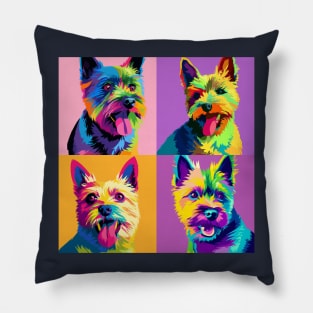 Cairn Terrier Pop Art - Dog Lover Gifts Pillow