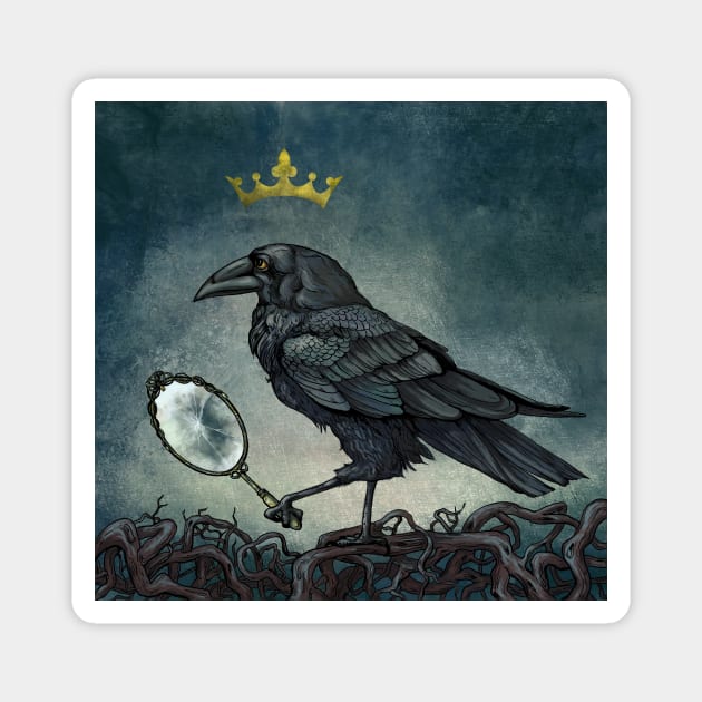 Raven King Magnet by beesants