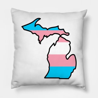 Michigan Transgender Flag Pillow