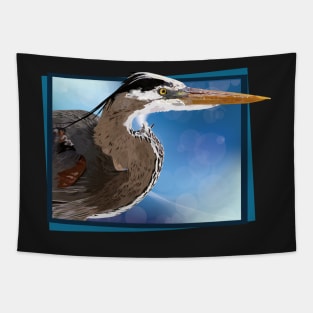 Blue heron Tapestry