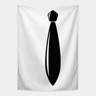 Shiny Black Tie Tapestry