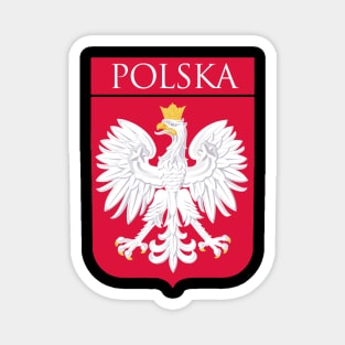 Vintage Style Poland Polish Eagle Flag Magnet