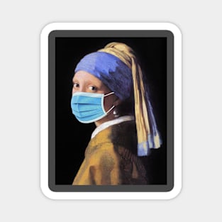 The Responsible Girl with the Pearl Earring. Magnet