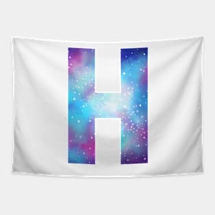 Letter H galaxy Tapestry