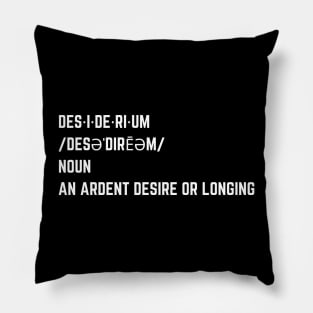 Desiderium Vocabulary Word Pillow