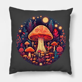 Magic Mushrooms Pillow