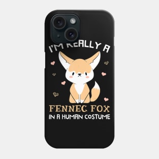 I'm Really A Fennec Fox In A Human Costume Funny Gift Phone Case