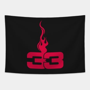 Flame 33 Max Verstappen Formula One Tapestry