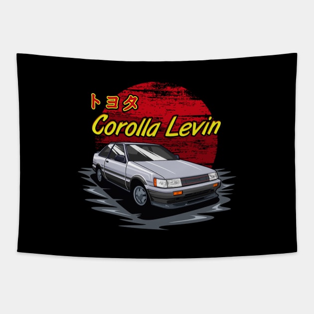 AE86 Corolla Levin Tapestry by WINdesign