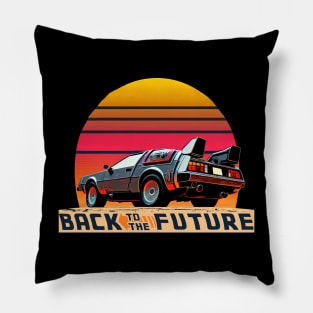 Back to the 80s Delorean Pillow