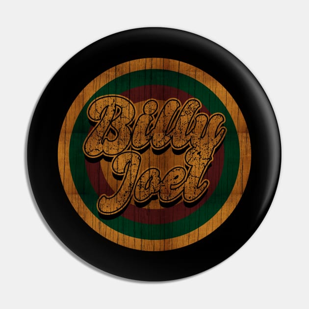 Circle Retro Billy Joel Pin by Electric Tone