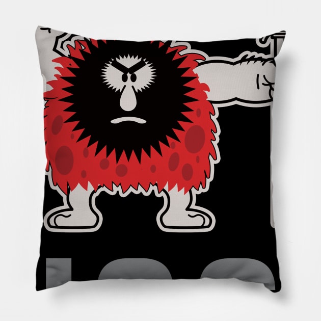 Caveman Ugg Pillow by Nik Afia designs