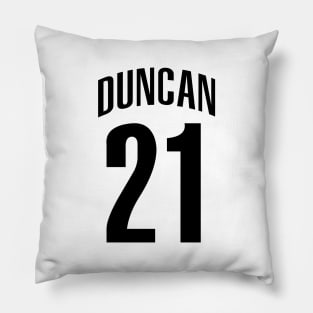 Tim Duncan Number 21 Pillow