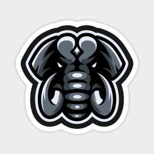 Elephant character mascot design Magnet