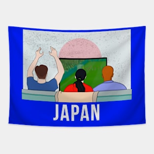 Japan Fans Tapestry