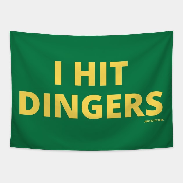 I Hit Dingers Tapestry by Arch City Tees