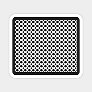 Decorative Black and White Pattern Magnet