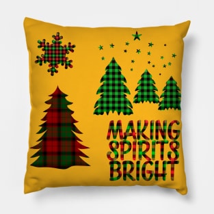 Christmas Making Spirits Bright Pillow