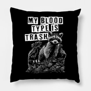 Trash Blood Type Pillow
