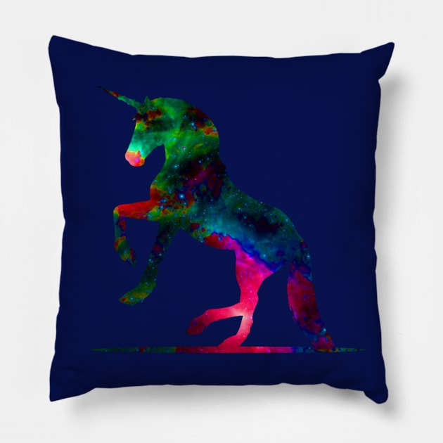 Cosmic Unicorn Pillow by Orange Pyramid