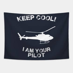 Because I'm The Captain aviation airpane pilot gift idea present Tapestry