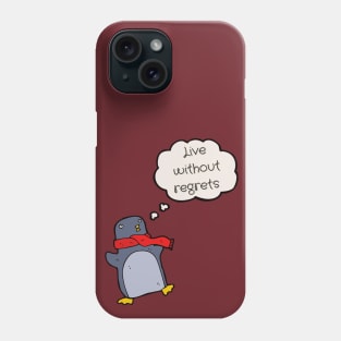 penguin thoughts Phone Case