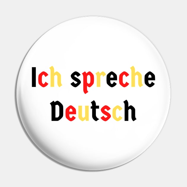 Ich spreche Deutsch I speak German Hablo Alemán Pin by Time4German