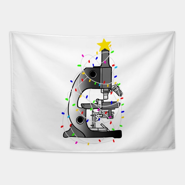 Christmas microscope Tapestry by Mermaidssparkle