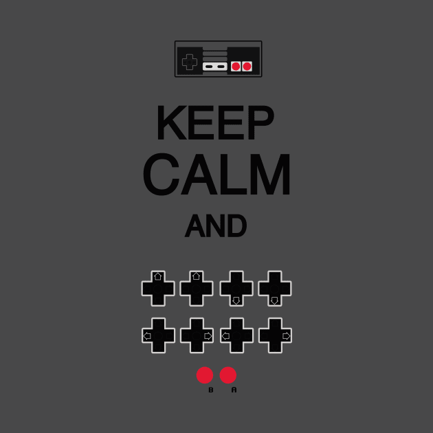 Keep Calm Konami Code by DROLO