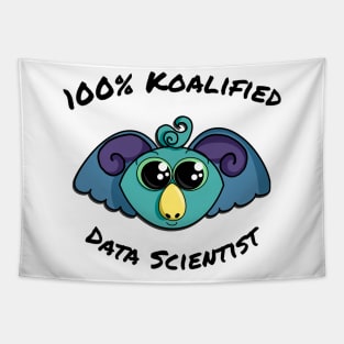 100% Koalified Data Scientist | Koala Dusk White Tapestry