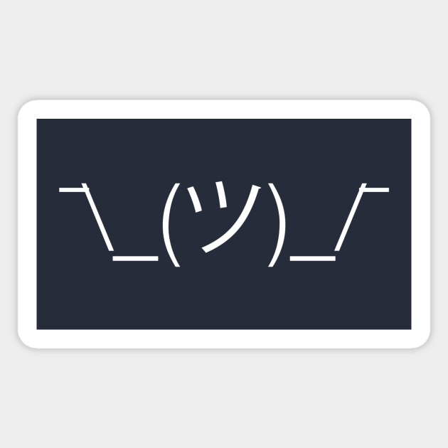 Shruggie Shrug Emoji Shruggie Sticker Teepublic Uk Put the shruggie back together again! teepublic