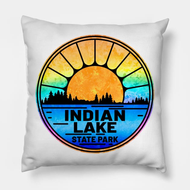 Indian Lake State Park Ohio OH Pillow by TravelTime