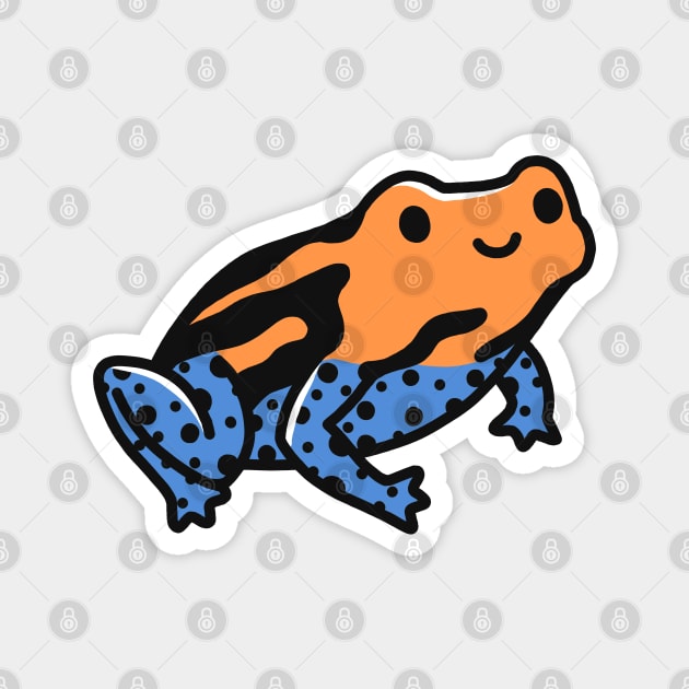 Poison Dart Frog Magnet by littlemandyart