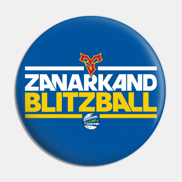 Zanarkand Blitzball (blue BG) Pin by Lionheartly