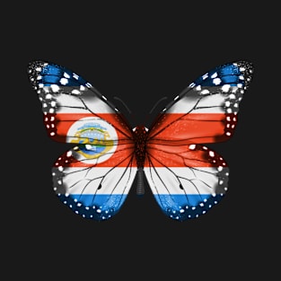 Costa Rican Flag  Butterfly - Gift for Costa Rican From Costa Rica T-Shirt