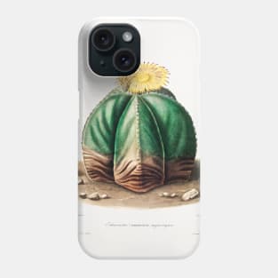 Bishop's Cap Cactus (Astrophytum Myriostigma) from Iconographie descriptive des cactées by Charles Antoine Lemaire (1801–1871) Phone Case