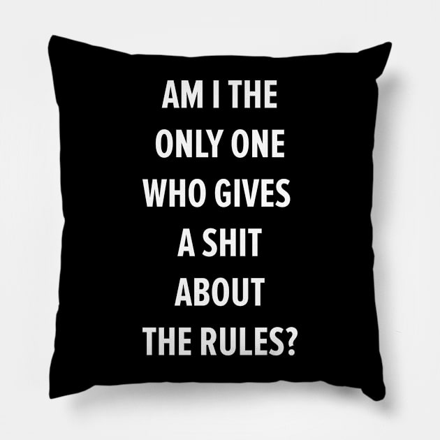 Rule Breaker's Manifesto: Embrace the Rebel Within Pillow by Boogosh