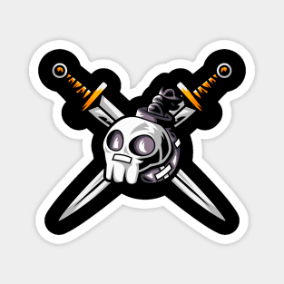 Skull with swords Magnet