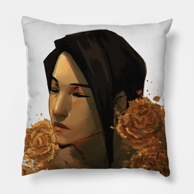 Carnation Pillow by StaticColour