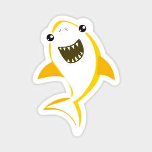 Cute Shark, Little Shark, Yellow Shark, Sea Animal Magnet