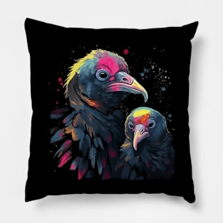 Vulture Mothers Day Pillow