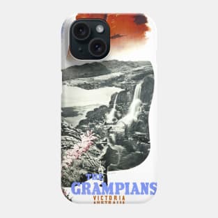 Vintage Travel Poster The Grampians Victoria Australia Phone Case