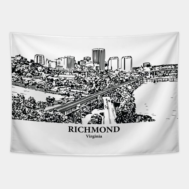 Richmond - Virginia Tapestry by Lakeric