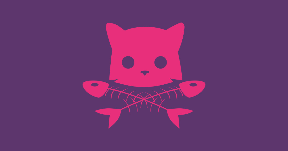 Cat Jolly Roger Cat Jolly Roger Sticker TeePublic