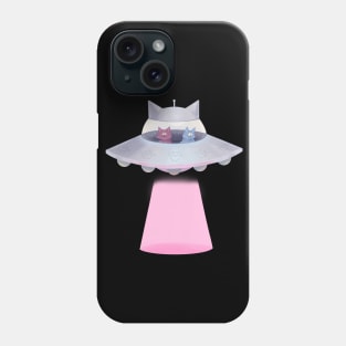 CAT UFO T-shirt Phone Case