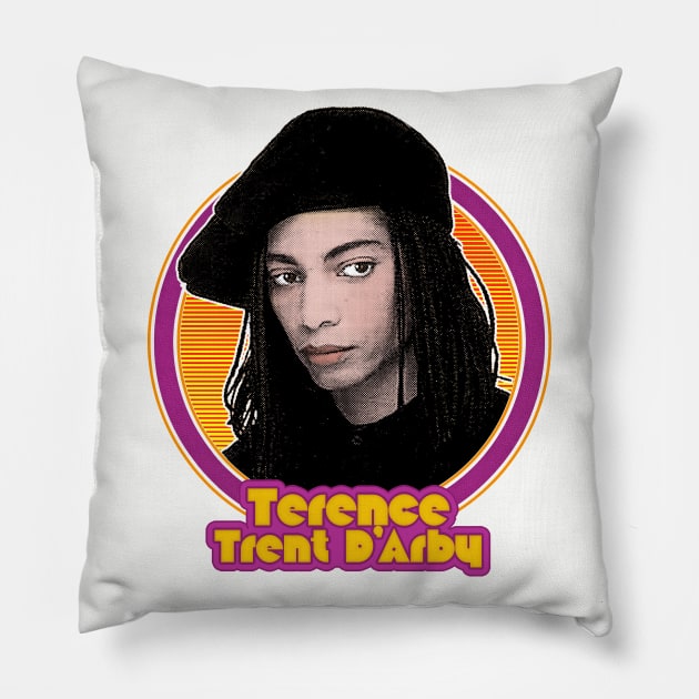 Terence Trent D'Arby /// Retro 80s Design Pillow by DankFutura