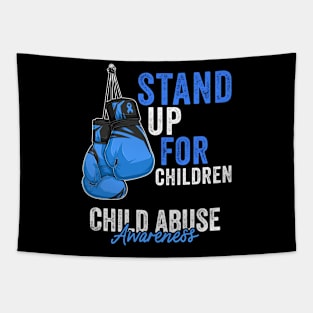 Child Abuse Prevention Awareness Month Blue Ribbon gift idea Tapestry